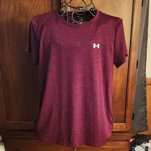 Under Armour Red Fitted Short Sleeve T-Shirt